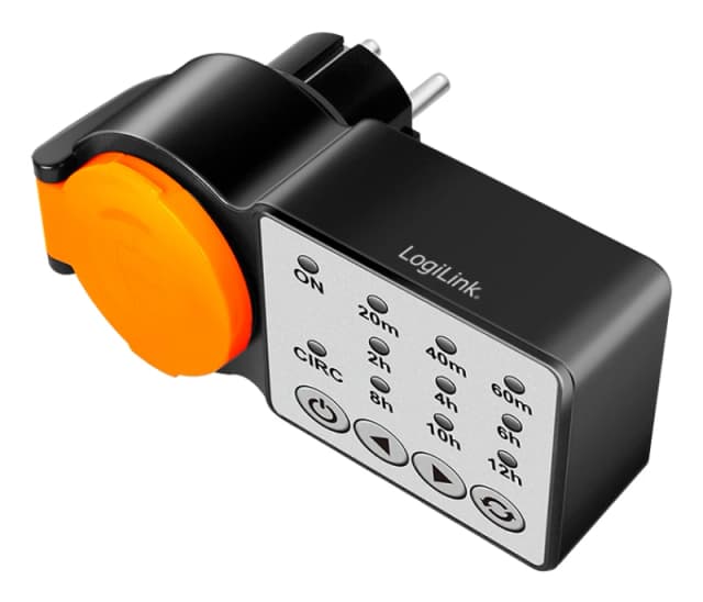 LogiLink ET0015 electrical timer Black. Orange Daily/Weekly timer