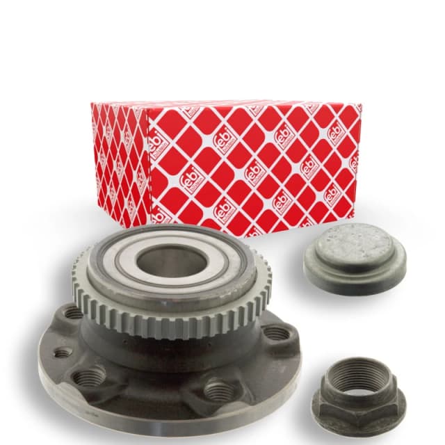RIDEX 654W0180 Wheel bearing kit Rear Axle both sides, Wheel Bearing integrated into wheel hub Wheel Bearing Kit (654)