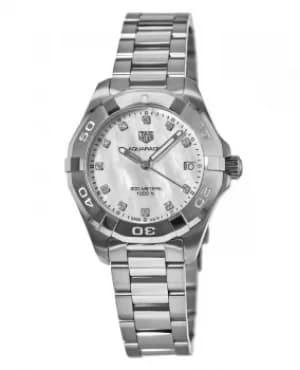 Tag Heuer Aquaracer Lady 300M 32MM Mother of Pearl Diamond Dial Womens Watch WBD1314.BA0740 WBD1314.BA0740