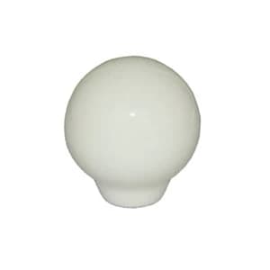 BQ White Porcelain effect Classic Cabinet pull D33 mm