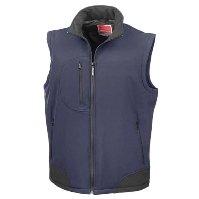 Result Result Men Softshell Body Warmer in Navy Size: Small Navy S Male 5063527705280