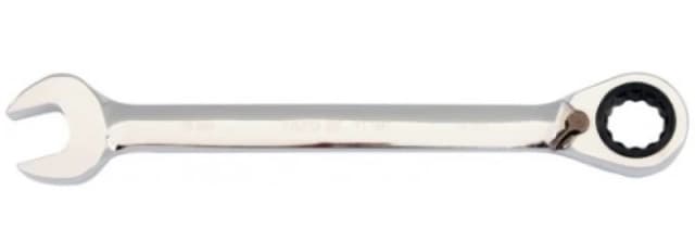YATO YT-1662 Ratchet Ring Open-ended Spanner Length: 245mm, Spanner Size: 19 Chrome Vanadium Steel Ratchet Ring Open-ended Spanner (6637)