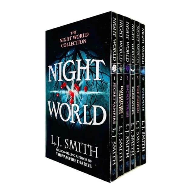 L J Smith Night World Series 6 Books Collection Box Set (Secret Vampire, Daughters Of Darkness, Enchantress, Dark Angel, The Chosen & Soulmate) L J Sm