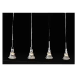 Italux Lighting - Italux Patria Modern 4 Light Bar Pendant Ceiling Light, G9