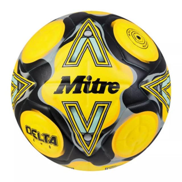 Mitre Delta Evo Football Yellow/black/grey (5)