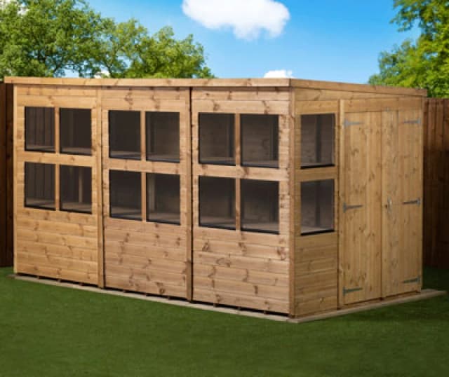 Empire Sheds Empire Pent Potting Shed 12X6 Double Door
