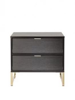 Swift Diego Ready Assembled 2 Drawer Bedside Chest