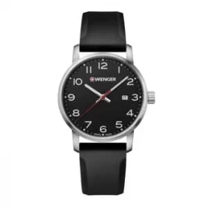 Wenger Avenue Mens Black Silicone Strap Watch