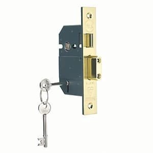 Yale P-M560-PB-67 5 Lever British Standard Sashlock - Brass 64mm
