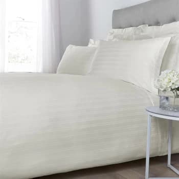 Hotel Collection Woven Stripe Duvet Cover Set - Cream