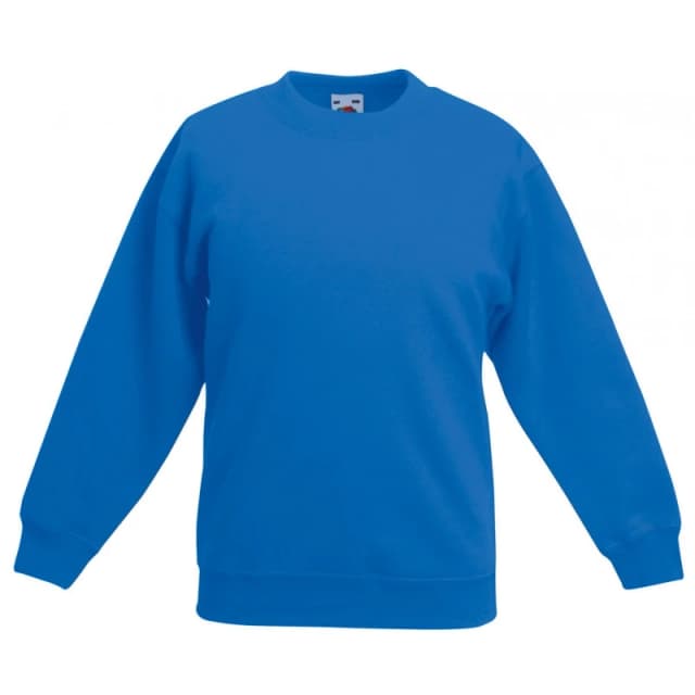 Fruit of the Loom Premium 70 30 Sweatshirt in Blue Size: 12-13 Years Blue Unisex 12-13 Years