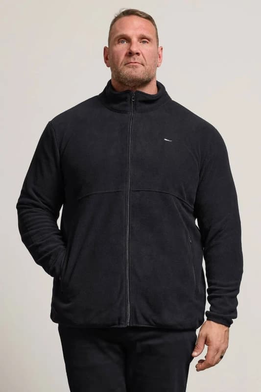 BadRhino BadRhino Men Zip Through Fleece in Black Size: 2X-large Black XXL Male 5057147741070