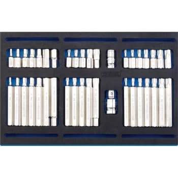 Draper 40 Piece Screwdriver Insert Bit Set In Eva Insert Tray