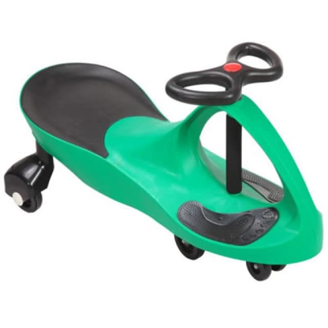 Rexco Green Swing Car Ride On Swivel Scooter Childrens Toy Wiggle Gyro Twist & Go Gift