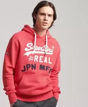 Superdry Mens Vintage Logo American Classics Hoodie Red / Campus Red - Size: L