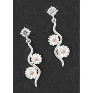 Botanical Two Tone Ripple Gerbera Earrings
