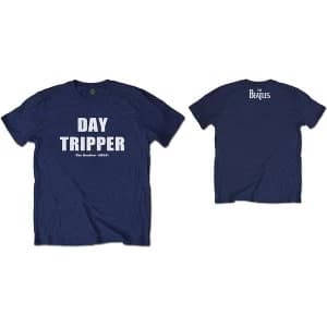 The Beatles - Day Tripper Unisex Large T-Shirt - Blue