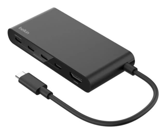 Belkin AVC021HQBK interface hub USB Type-C 10000 Mbps Black AVC021HQBK