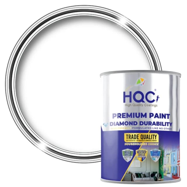 HQC PAINTS Furniture Paint - 2.5L in Brilliant White Brilliant White Unisex 2.5L