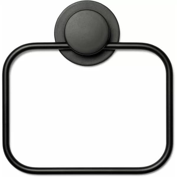 Stick 'n' Lock Towel Holder, Matt Black - Black - Croydex