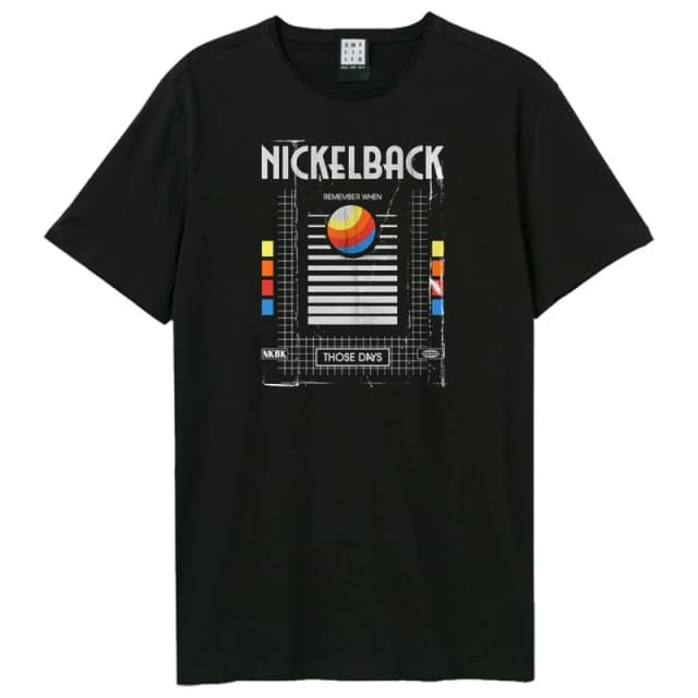 Amplified Amplified Men Those Days Nickelback T-Shirt in Black Size: X-Small Black XS Male 5063852067367