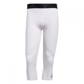 adidas Techfit three quarter Tights Mens - White