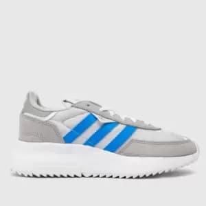 Adidas Grey Retropy F2 Boys Youth Trainers