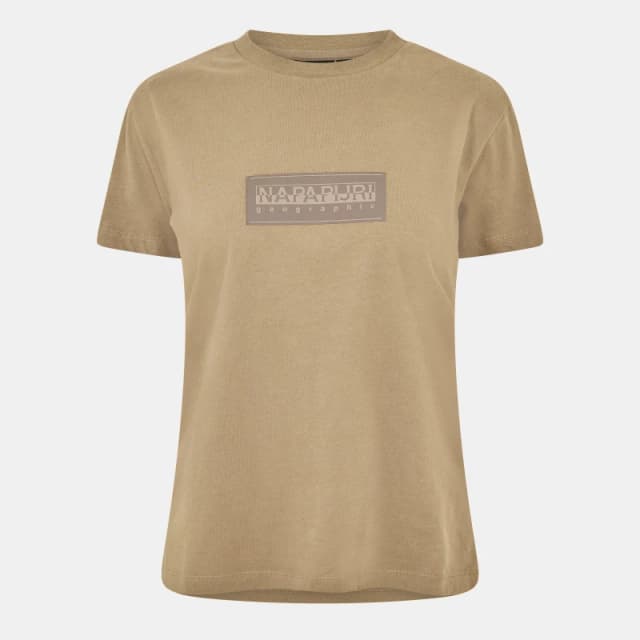 Napapijri Box Logo Short Sleeve T-Shirt Womens Fallen Rock female 10 (S)