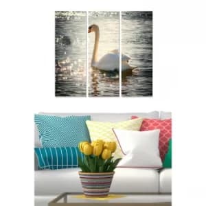 MDF2077219 Multicolor Decorative MDF Painting (3 Pieces)