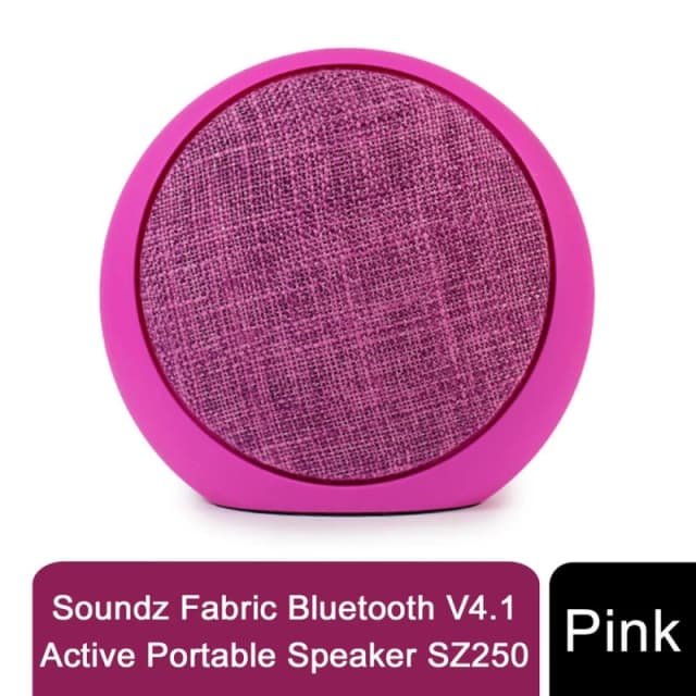 Soundz Soundz Fabric Bluetooth V4.1 Active Portable Speaker SZ250 & SZ300