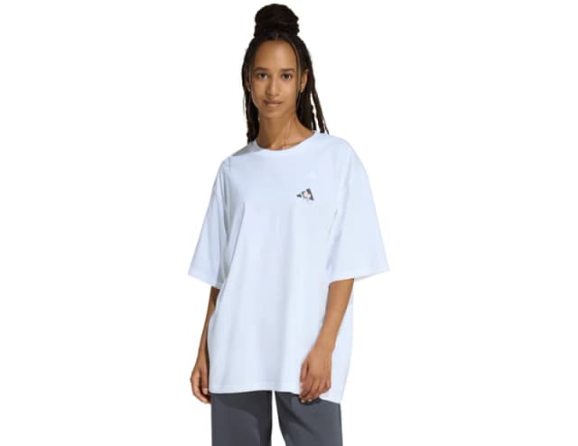 Adidas Sodt Side Oversized T-Shirt Women White L