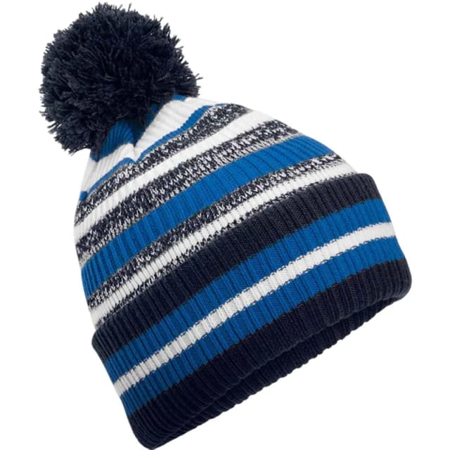 Beechfield Beechfield Men Multi-Sport Fan Pom Pom Beanie in Navy Navy One Size Male 5063693917500