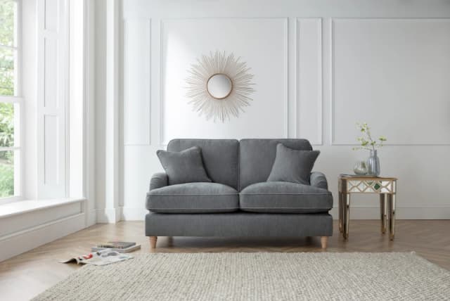 The Great Sofa Company Orla 2 Seater Sofa Manhattan Ice in Charcoal Charcoal Unisex
