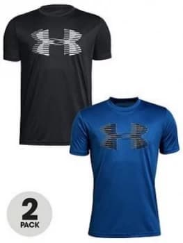 Urban Armor Gear Boys Tech Big Logo 2 Pack Tee BlackBlue Size 11 12 Years