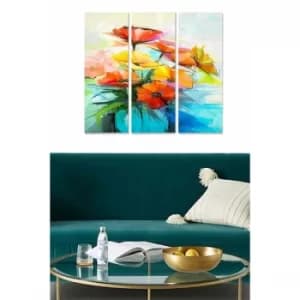 MDF468631994 Multicolor Decorative MDF Painting (3 Pieces)