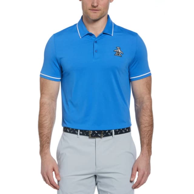 Original Penguin Golf Mens PG Heritage Short-Sleeve Performance Polo Nebulas male Small