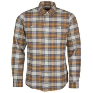 Barbour Mens Abletown Shirt Light Grey Marl Large