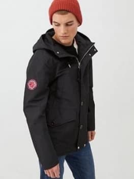 Pretty Green Like Minded Parka Jacket - Black