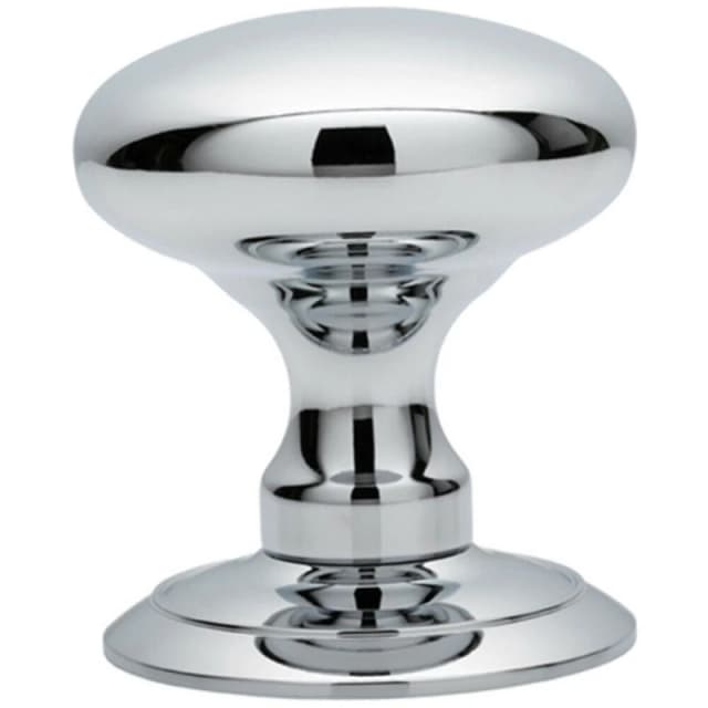 Loops PAIR Large Rounded Mortice Door Knob 65mm Diameter Polished Chrome Multi unisex