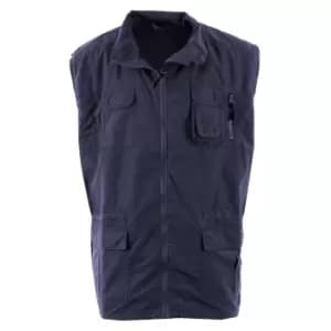 Duke Mens Enzo Kingsize Multi Pocket Hunting Waistcoat (3XL) (Navy)