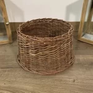 Samuel Alexander 33cm x 20cm Small Willow Christmas Tree Skirt in Natural Brown