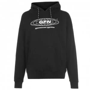 Good For Nothing Worldwide Logo Hoodie Mens - Black
