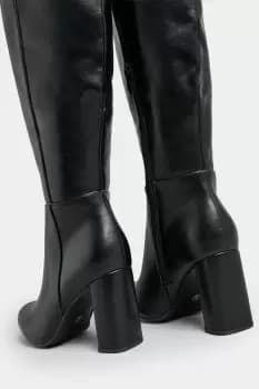 Heeled Knee High Boots In Wide E Fit & Extra Wide EEE Fit