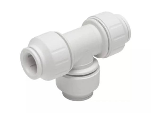 John Guest Equal Tee 15mm (Pack Of 2) White