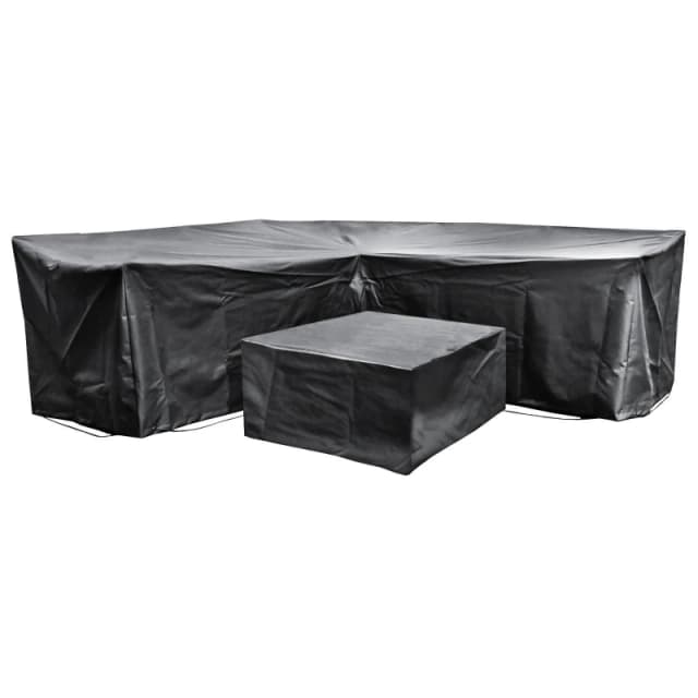 Cozy Bay Acorn Ezbreathe Corner L Shape Patio Set Cover In Black