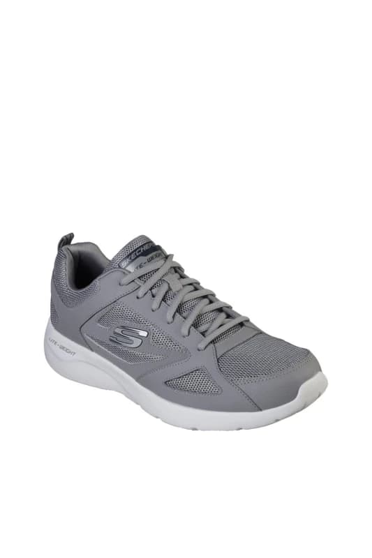 Skechers Dynamight 2.0 Lace Up Memory Foam Trainer Grey