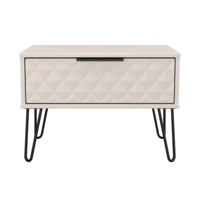 Ready Assembled 2 U Islay 1 Drawer Wide Side Table (Ready Assembled) in Taupe Size: Small Taupe Unisex Small