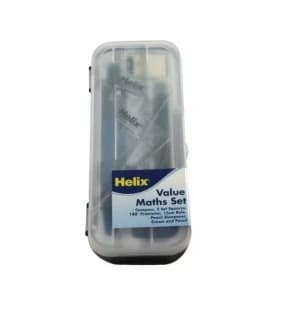 Helix Blue and Clear Value Maths Set - 12 Pack - A54000