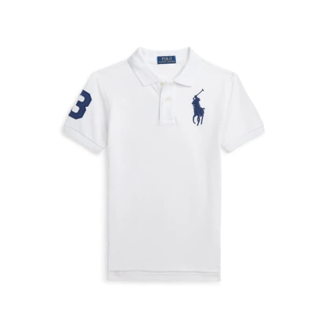 Polo Ralph Lauren Kids Short Sleeve Rugby Shirt White male 7Y/S