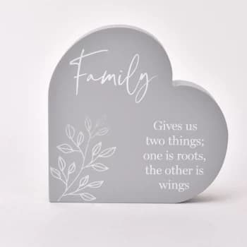 Moments Heart Plaque - Family